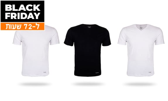 3 חולצות Calvin Klein לגברים